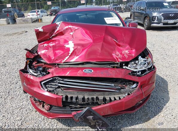 3FA6P0LU2HR326968 2017 FORD FUSION HYBRID Красный Вид щитка приборов