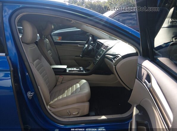 3FA6P0LU2JR140420 2018 FORD FUSION HYBRID Blue Vista interior delantera