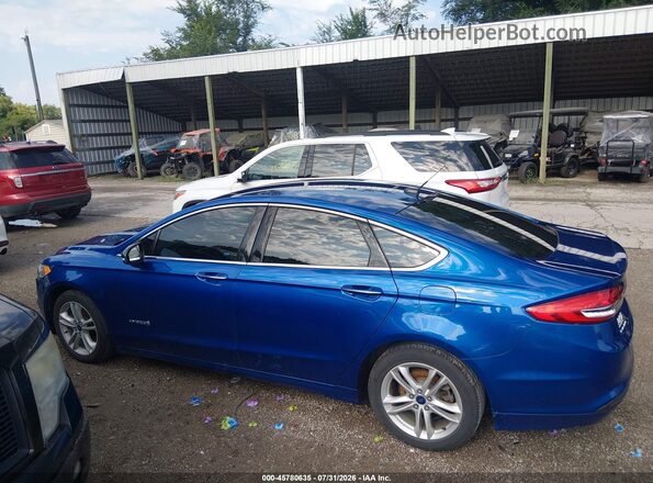 3FA6P0LU2JR140420 2018 FORD FUSION HYBRID Blue Vista interior de 360 grados