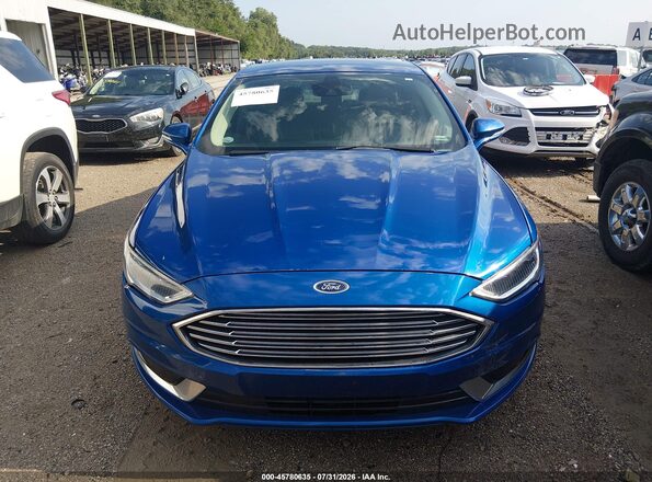 3FA6P0LU2JR140420 2018 FORD FUSION HYBRID Blue Vista del cuadro de instrumentos