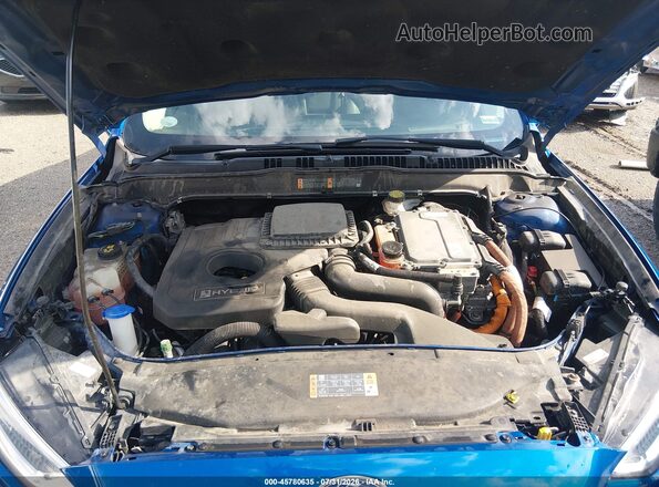 3FA6P0LU2JR140420 2018 FORD FUSION HYBRID Blue Vista trasera