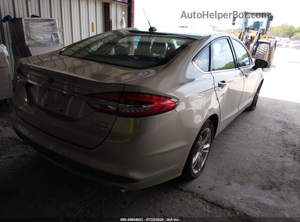 3FA6P0LU2JR140742 2018 FORD FUSION HYBRID Gold Tył prawy