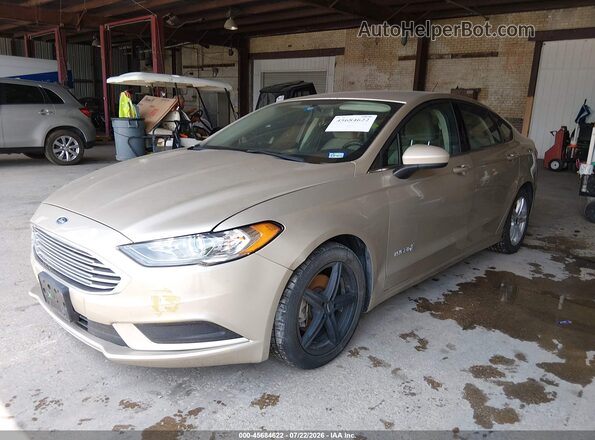 3FA6P0LU2JR140742 2018 FORD FUSION HYBRID Gold Przód lewy
