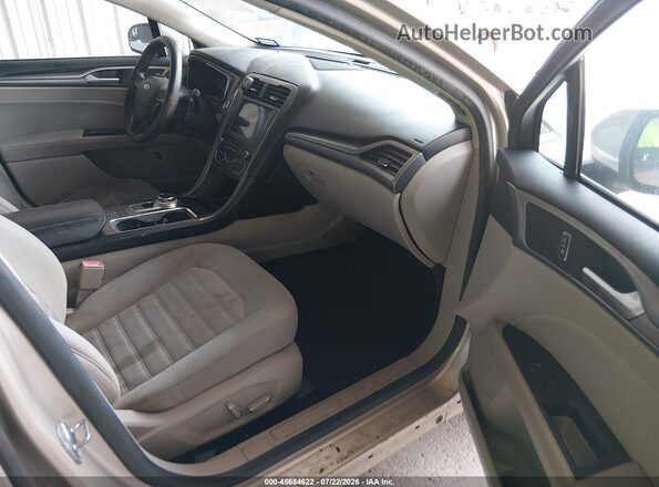 3FA6P0LU2JR140742 2018 FORD FUSION HYBRID Gold Widok wnętrza z przodu
