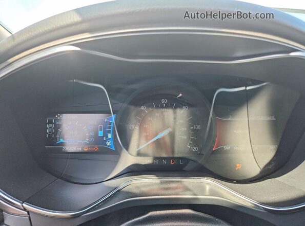 3FA6P0LU2JR163504 2018 FORD FUSION White Instrument cluster view