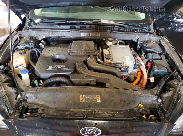 3FA6P0LU2JR194798 2018 FORD FUSION Черный Вид задней части салона