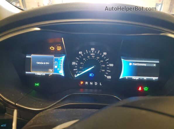 3FA6P0LU2JR194798 2018 FORD FUSION Черный Вид щитка приборов