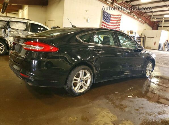 3FA6P0LU2JR194798 2018 FORD FUSION Черный Задняя правая четверть