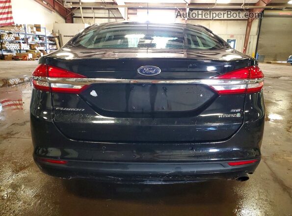 3FA6P0LU2JR194798 2018 FORD FUSION Черный Вид сзади