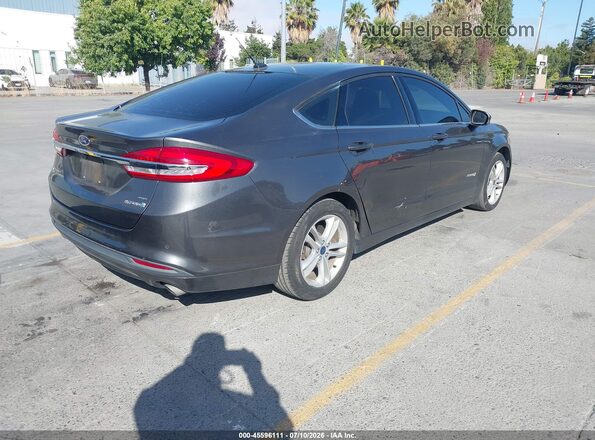 3FA6P0LU2JR196874 2018 FORD FUSION HYBRID Gray Tył prawy