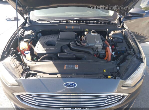 3FA6P0LU2JR196874 2018 FORD FUSION HYBRID Gray Widok z tyłu