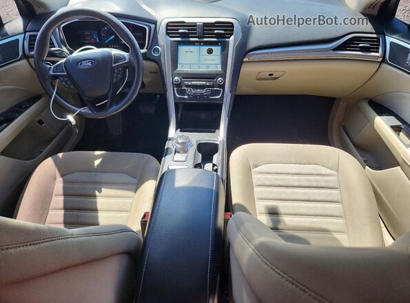 3FA6P0LU2JR235110 2018 FORD FUSION White Вид панелі приладів
