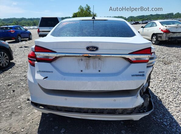 3FA6P0LU2JR235110 2018 FORD FUSION White Вид ззаду