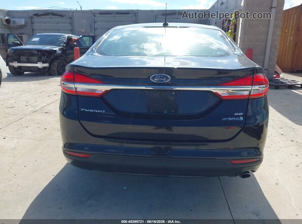 3FA6P0LU2JR258077 2018 FORD FUSION HYBRID Black 