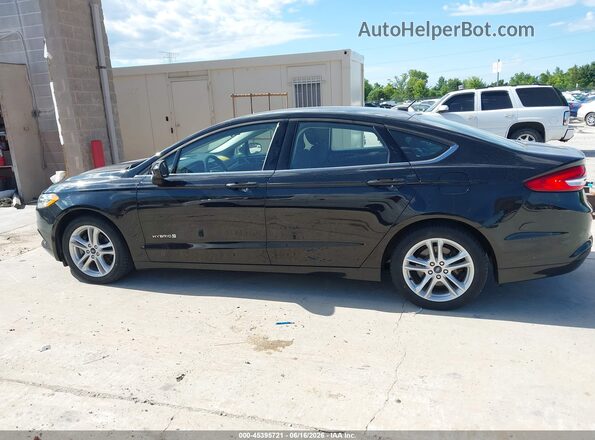 3FA6P0LU2JR258077 2018 FORD FUSION HYBRID Black Սալոնի 360 աստիճան տեսք
