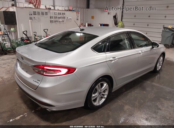 3FA6P0LU2JR258080 2018 FORD FUSION HYBRID Silver Հետևի աջ