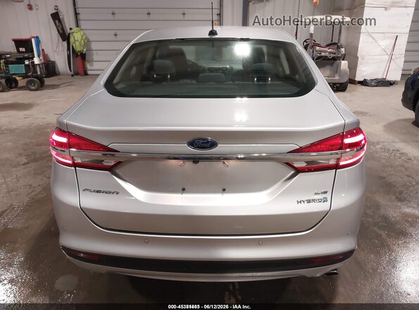 3FA6P0LU2JR258080 2018 FORD FUSION HYBRID Silver 