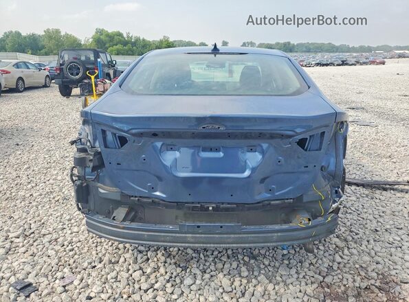 3FA6P0LU2KR103062 2019 FORD FUSION Blue Вид ззаду
