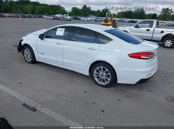 3FA6P0LU2KR120704 2019 FORD FUSION HYBRID White Հետևի ձախ