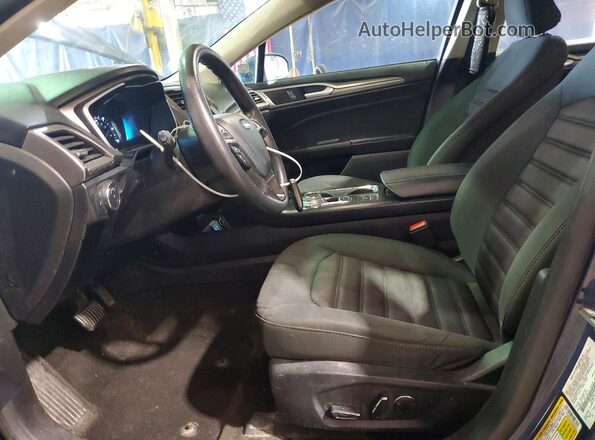 3FA6P0LU2KR167814 2019 FORD FUSION Синий Вид салона спереди