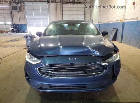 3FA6P0LU2KR167814 2019 FORD FUSION Синий Вид спереди
