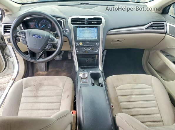 3FA6P0LU2KR188047 2019 FORD FUSION White Առջևի վահանակի տեսք