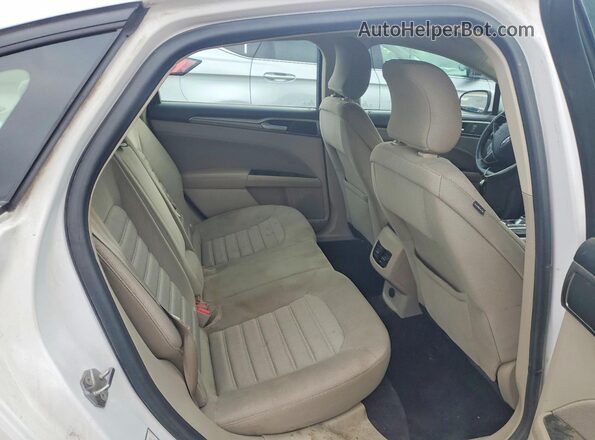 3FA6P0LU2KR188047 2019 FORD FUSION White Հետևի նստատեղերի տեսք