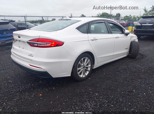 3FA6P0LU2KR192096 2019 FORD FUSION HYBRID White Հետևի աջ