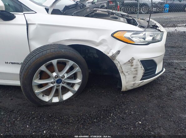 3FA6P0LU2KR192096 2019 FORD FUSION HYBRID White Դիմացի տեսք
