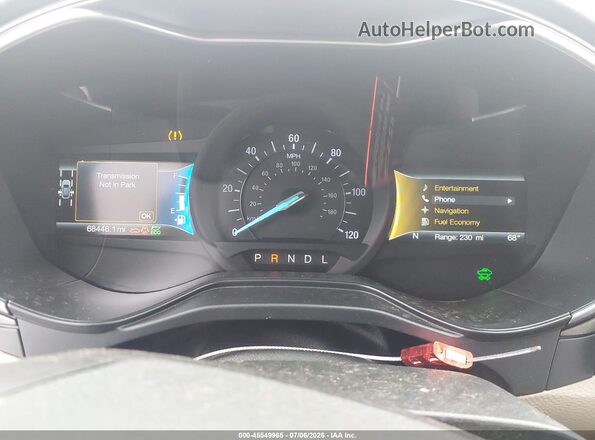 3FA6P0LU2KR192096 2019 FORD FUSION HYBRID White Հետևի նստատեղերի տեսք
