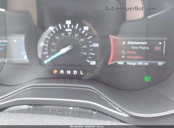 3FA6P0LU2KR274071 2019 FORD FUSION HYBRID Blue Widok tylnych siedzeń