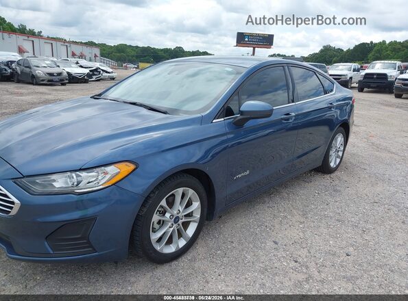 3FA6P0LU2KR274071 2019 FORD FUSION HYBRID Blue Przód lewy