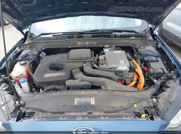 3FA6P0LU2KR274071 2019 FORD FUSION HYBRID Blue Widok z tyłu