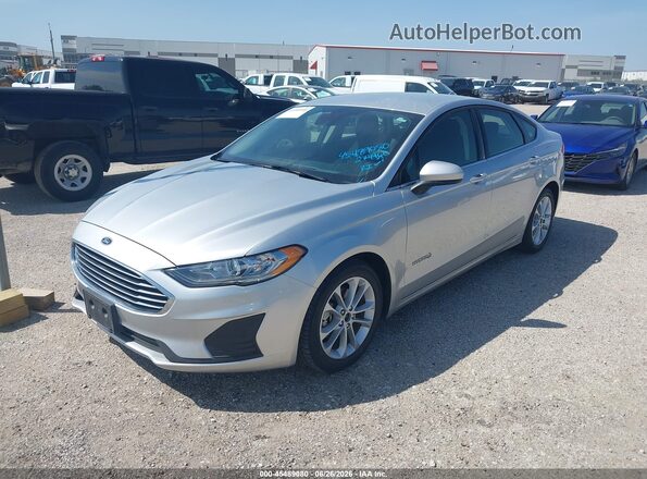3FA6P0LU2KR274460 2019 FORD FUSION HYBRID Silver Front left