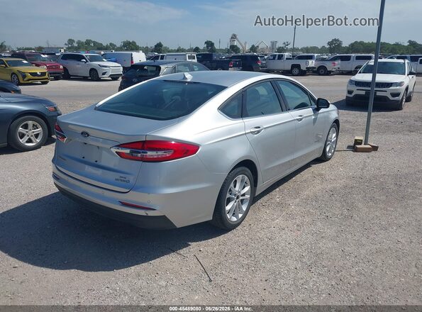 3FA6P0LU2KR274460 2019 FORD FUSION HYBRID Silver Rear right