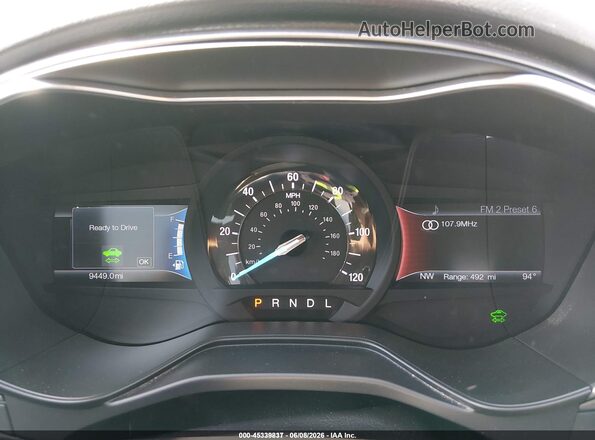 3FA6P0LU2KR274541 2019 FORD FUSION HYBRID Black Հետևի նստատեղերի տեսք