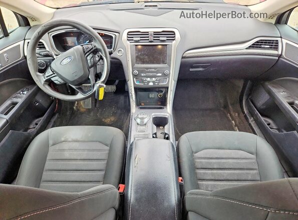 3FA6P0LU2LR162274 2020 FORD FUSION Red Vista del salpicadero