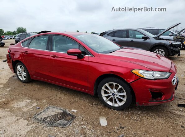 3FA6P0LU2LR162274 2020 FORD FUSION Red Delantero derecho