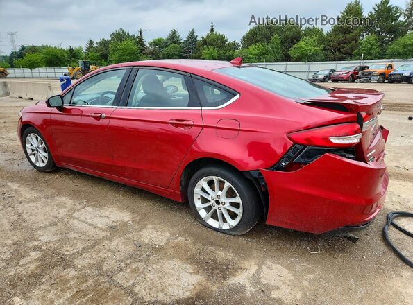 3FA6P0LU2LR162274 2020 FORD FUSION Red Trasero izquierdo