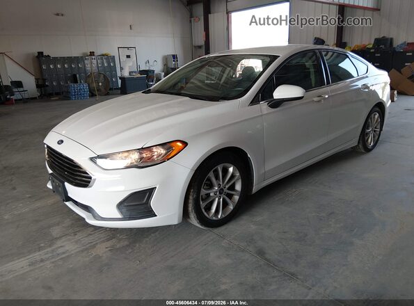 3FA6P0LU2LR244909 2020 FORD FUSION White Vista tres cuartos delantera izquierda