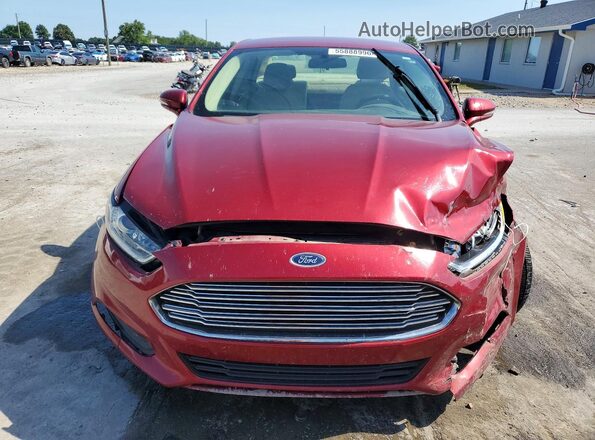 3FA6P0LU3GR327139 2016 FORD FUSION Темно-бордовый Вид спереди
