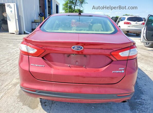 3FA6P0LU3GR327139 2016 FORD FUSION Темно-бордовый Вид сзади