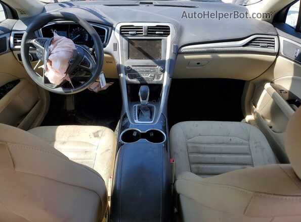 3FA6P0LU3GR327139 2016 FORD FUSION Темно-бордовый Вид панели приборов