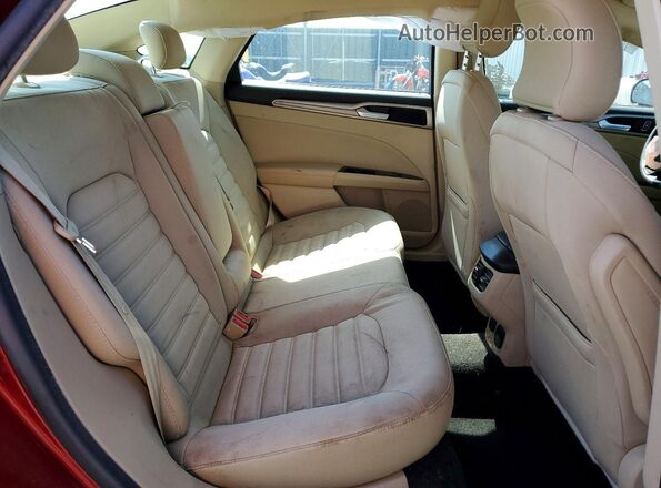 3FA6P0LU3GR327139 2016 FORD FUSION Темно-бордовый Вид задних сидений
