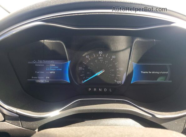 3FA6P0LU3GR404219 2016 FORD FUSION Black Вид щитка приладів