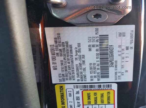 3FA6P0LU3GR404219 2016 FORD FUSION Black Вид підкапотного простору