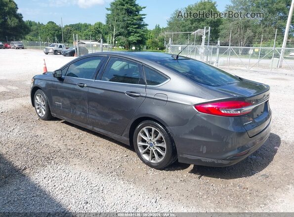 3FA6P0LU3HR148388 2017 FORD FUSION HYBRID Gray Հետևի ձախ
