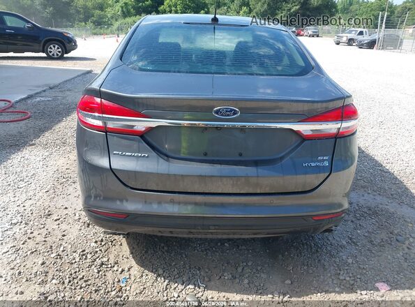 3FA6P0LU3HR148388 2017 FORD FUSION HYBRID Gray 
