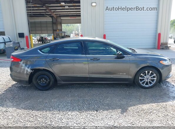 3FA6P0LU3HR148388 2017 FORD FUSION HYBRID Gray Սալոնի հետևի տեսք