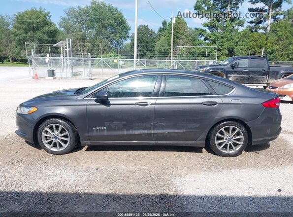 3FA6P0LU3HR148388 2017 FORD FUSION HYBRID Gray Սալոնի 360 աստիճան տեսք